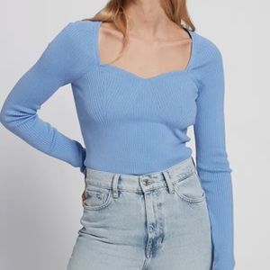 & Other Stories Ribbed Fitted Bustier Top